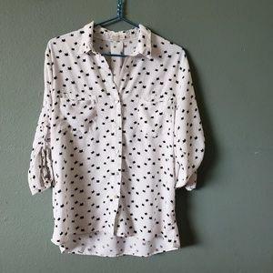 Cute Kitty Polka Dot Shirt